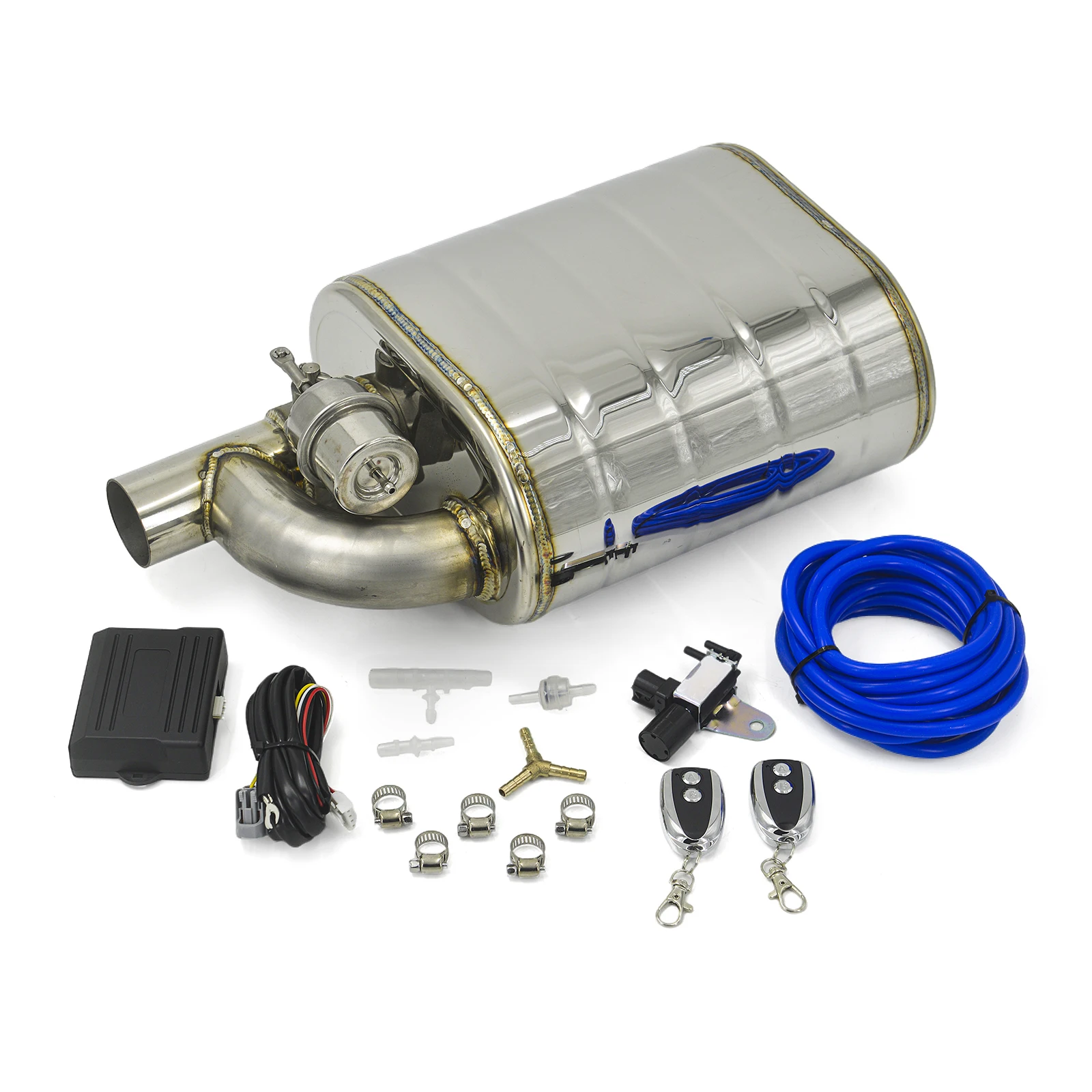 2/2.25/2.5/2.75/3 Inch Exhaust Muffler Stainless Steel Electric Exhaust Cutout Remote Control Set 
2/2.25/2.5/2.75/3 Inch Exhaust Muffler Stainless Steel Electric Exhaust Cutout Remote Control Set