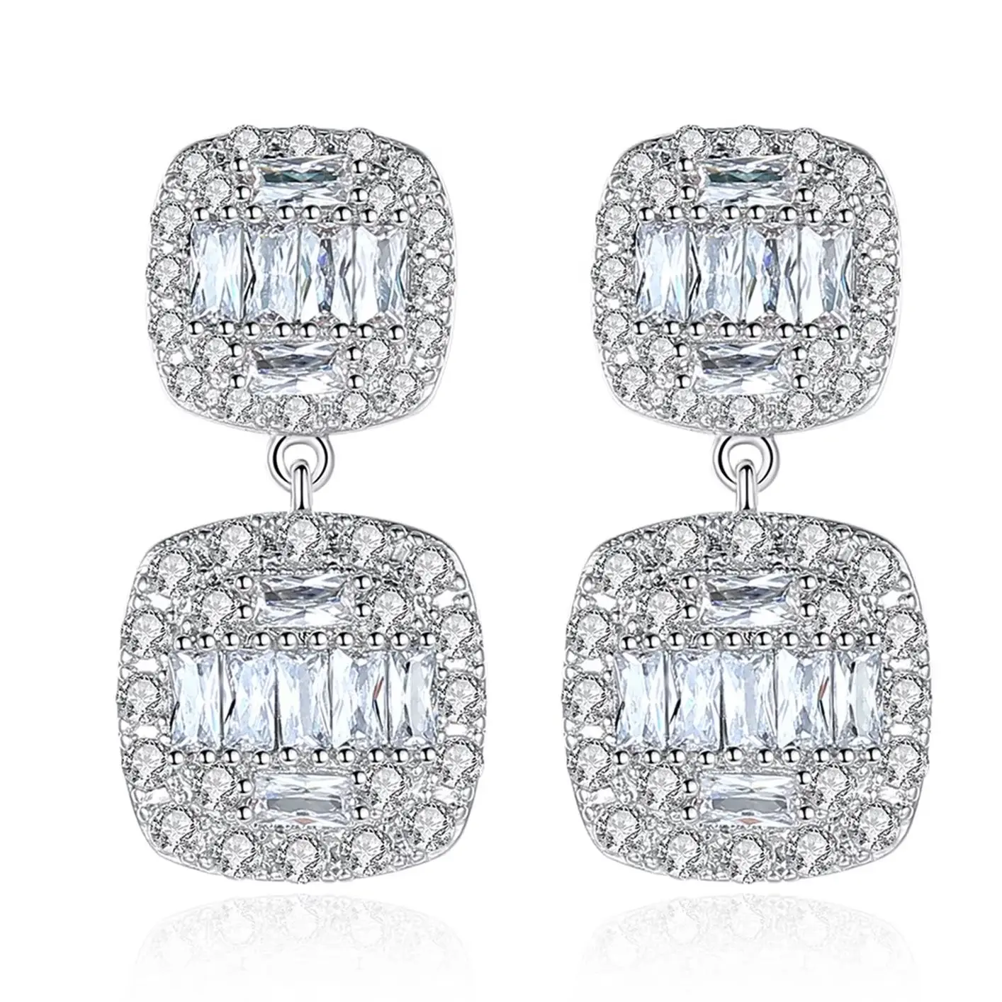 SYYG Jewelry MHT Quality Brass Stud Earrings Dangle CZ 7A Zircon Bridesmaid Gift Mother Day Gift Women Earring Jewelry
SYYG Jewelry MHT Quality Brass Stud Earrings Dangle CZ 7A Zircon Bridesmaid Gift Mother Day Gift Women Earring Jewelry