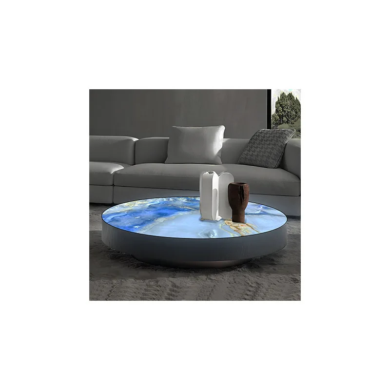 Round marble tea table, living room, household small apartment, light luxury designer luminous coffee table
Round marble tea table, living room, household small apartment, light luxury designer luminous coffee table