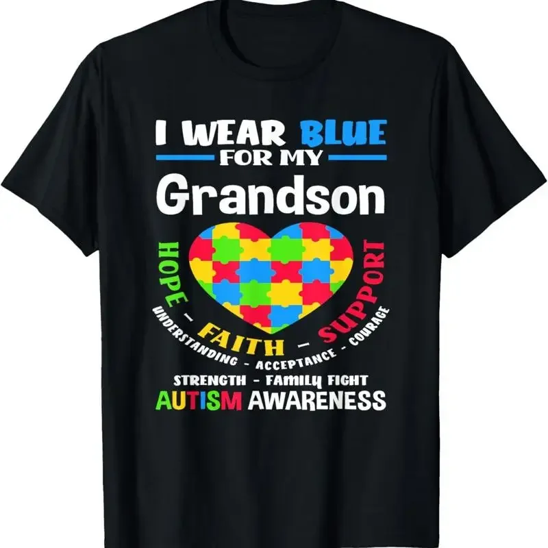 I Wear Blue For My Grandson Autism Awareness T Shirt
I Wear Blue For My Grandson Autism Awareness T Shirt