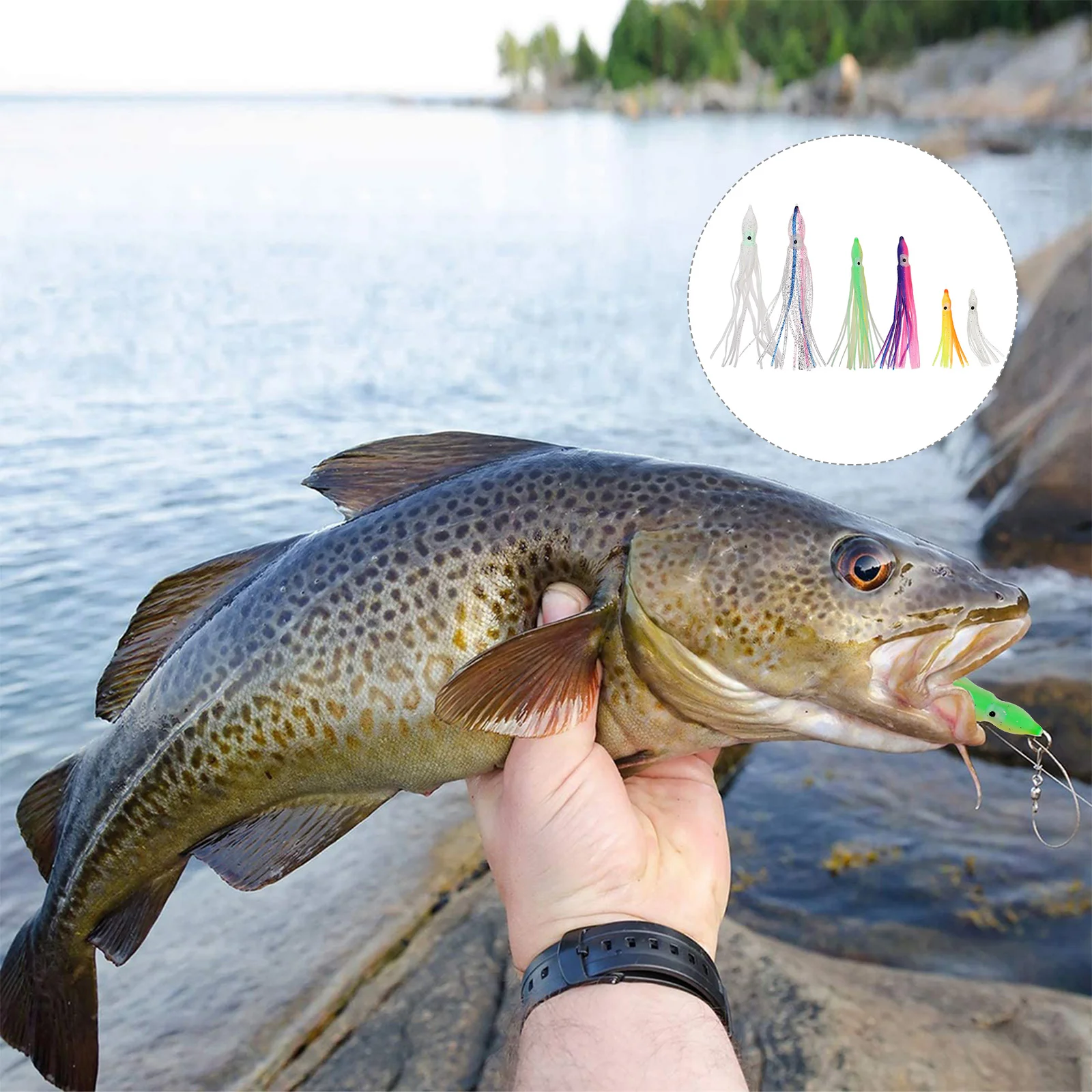 30 Pcs Braided Fishing Line Simulation Octopus Lure Bass Squid Baits Sea fishing Pool Fake Lures
30 Pcs Braided Fishing Line Simulation Octopus Lure Bass Squid Baits Sea fishing Pool Fake Lures