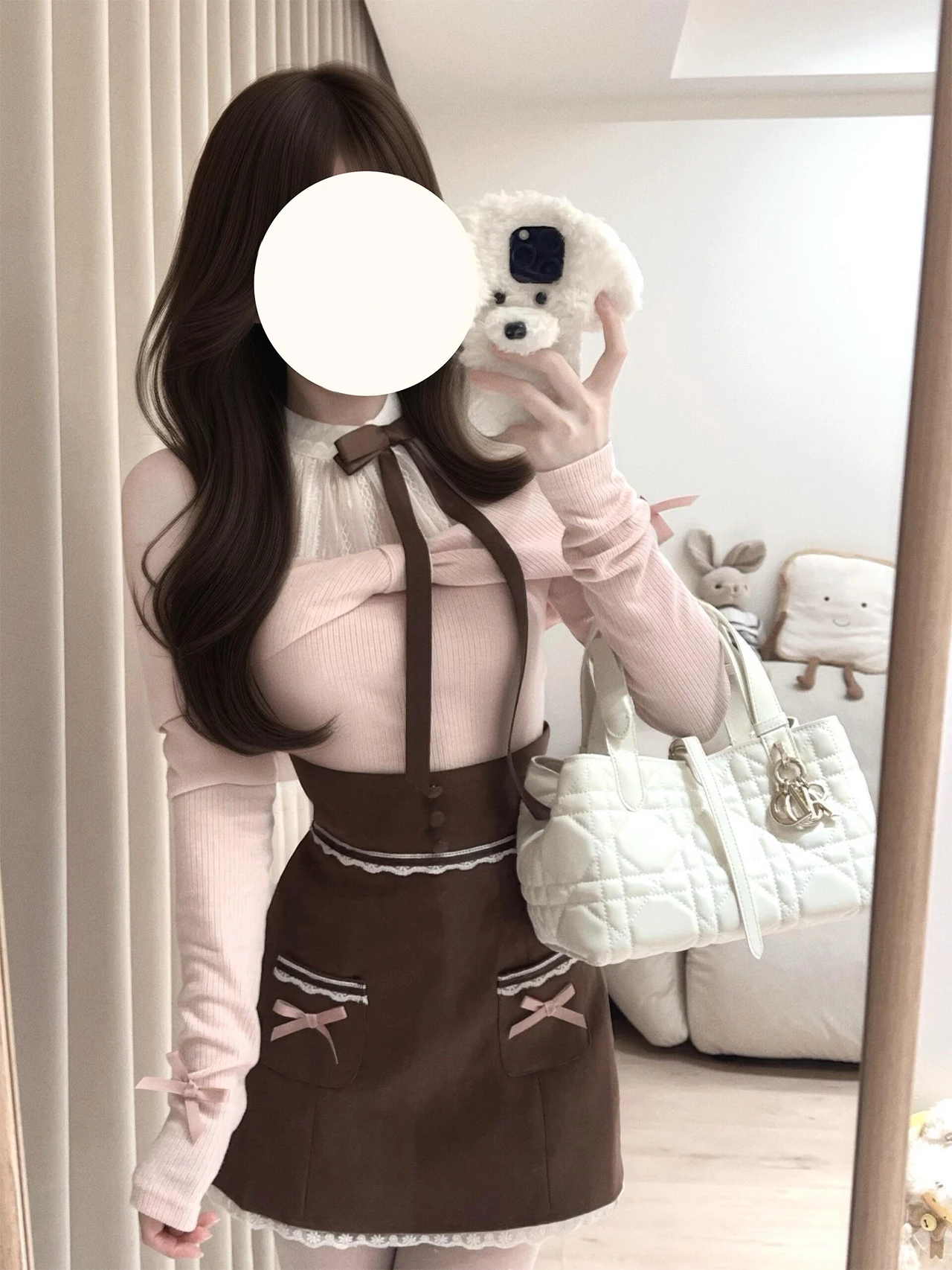 Japanese Style Lace Knitted Short Dress Shoulder Bared Neckline Two-Piece Set High Waist Short Skirt round Neck Long Sleeve
Japanese Style Lace Knitted Short Dress Shoulder Bared Neckline Two-Piece Set High Waist Short Skirt round Neck Long Sleeve