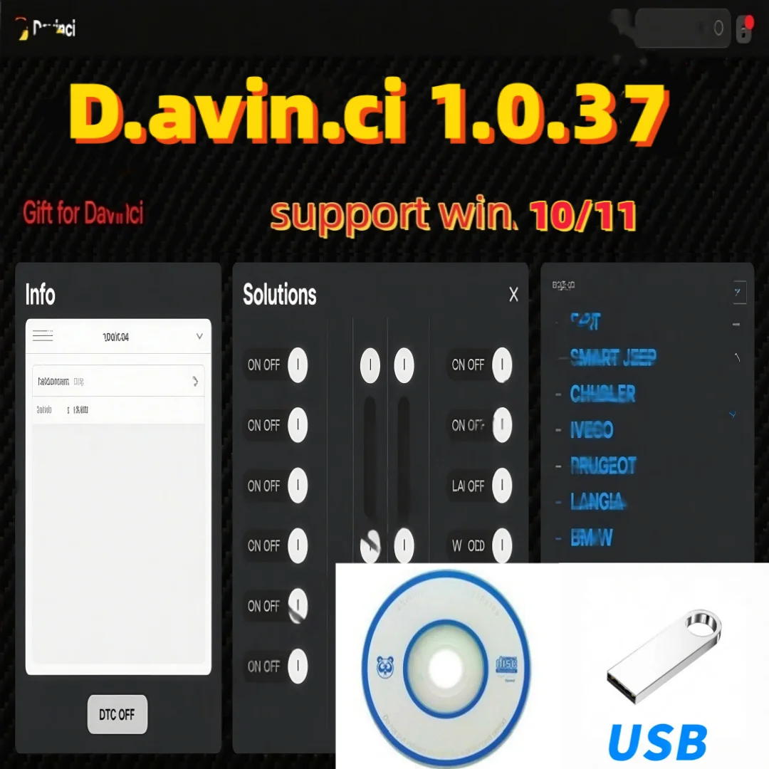 2026 Davinci Deluxe Edition 1.0.37 Software Support Win 10/11 Work on KESS/KTAG Machine Code Activation
2026 Davinci Deluxe Edition 1.0.37 Software Support Win 10/11 Work on KESS/KTAG Machine Code Activation