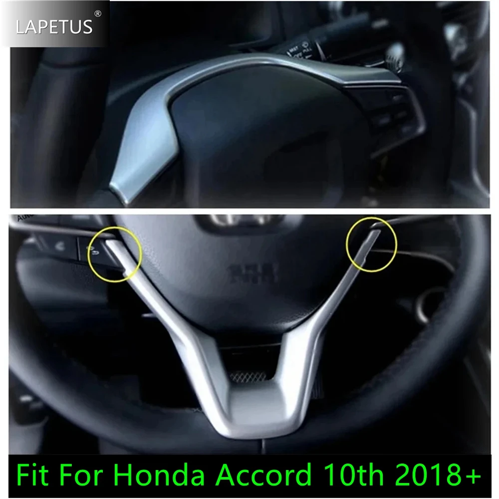 ABS Matte / Carbon Fiber Auto Steering Wheel Decor Cover Trim For Honda Accord 10th 2018 - 2022 Interior Refit Kit Accessories
ABS Matte / Carbon Fiber Auto Steering Wheel Decor Cover Trim For Honda Accord 10th 2018 - 2022 Interior Refit Kit Accessories