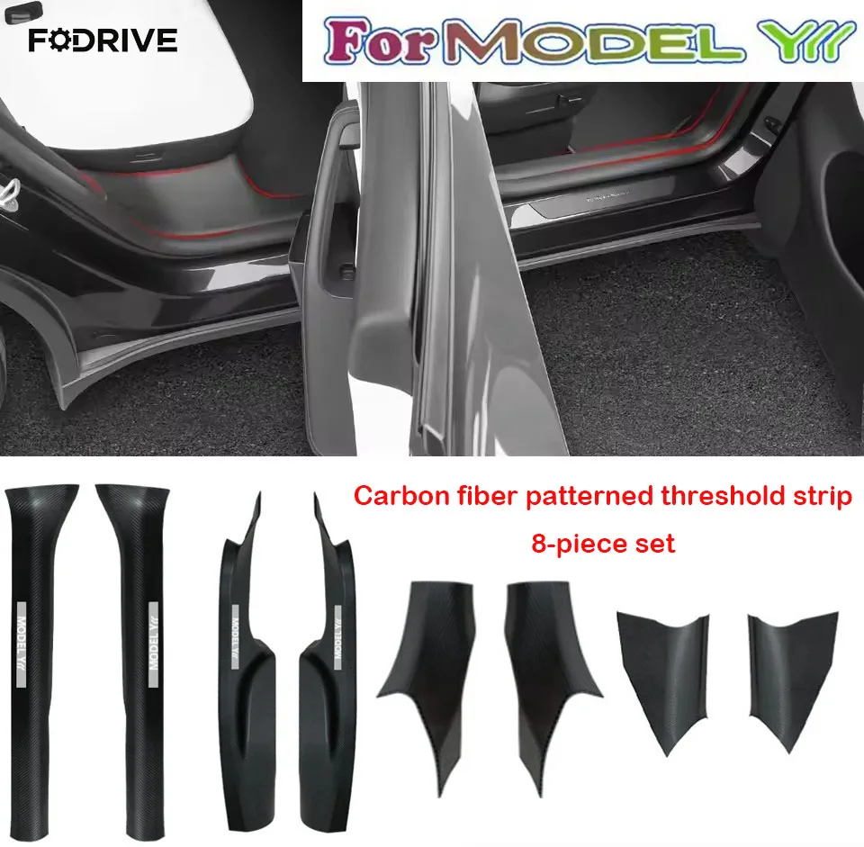 8Pcs/Set Door Sill Protector For Tesla Model Y 2025 Juniper Model YL Front and Rear Door Sill Scuff Plate Guard Easy to Clean
8Pcs/Set Door Sill Protector For Tesla Model Y 2025 Juniper Model YL Front and Rear Door Sill Scuff Plate Guard Easy to Clean