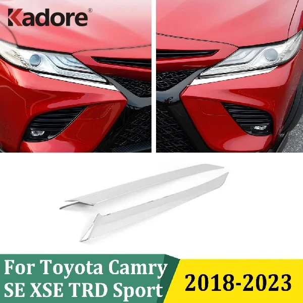 For Toyota Camry SE XSE TRD Sport 2018-2022 2023 Headlights Eyebrow Strips Trim Front Light Lamp Cover Car Styling Accessories
For Toyota Camry SE XSE TRD Sport 2018-2022 2023 Headlights Eyebrow Strips Trim Front Light Lamp Cover Car Styling Accessories