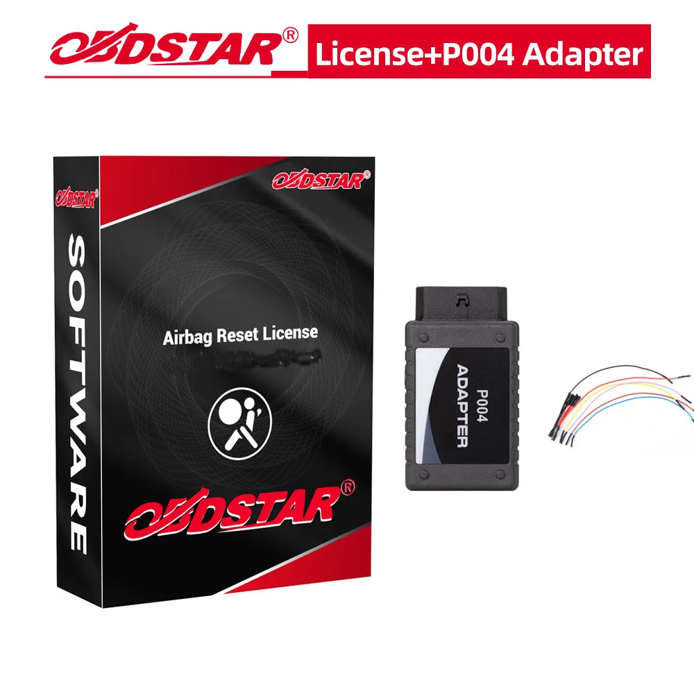 OBDSTAR Airbag Reset Software License plus P004 Adapters & Jumper Cable for OBDSTAR OdoMaster Odo Master Full Version
OBDSTAR Airbag Reset Software License plus P004 Adapters & Jumper Cable for OBDSTAR OdoMaster Odo Master Full Version