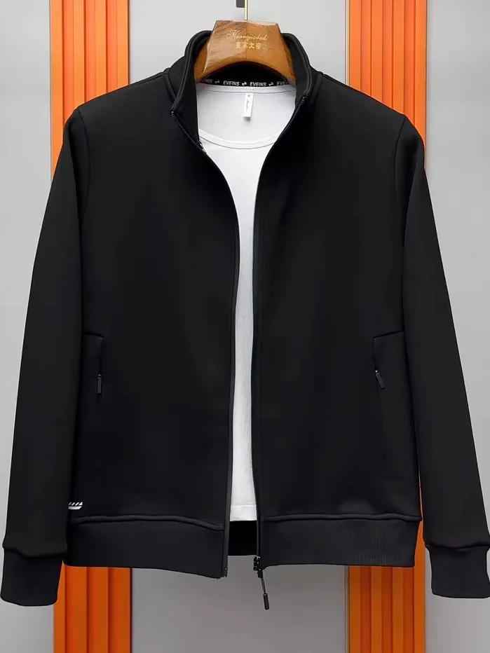 Stylish Casual Men's Stand Collar Jacket Spring Autumn Fashion Trend Advanced Feeling Handsome Style Standard Fit Business Style
Stylish Casual Men's Stand Collar Jacket Spring Autumn Fashion Trend Advanced Feeling Handsome Style Standard Fit Business Style