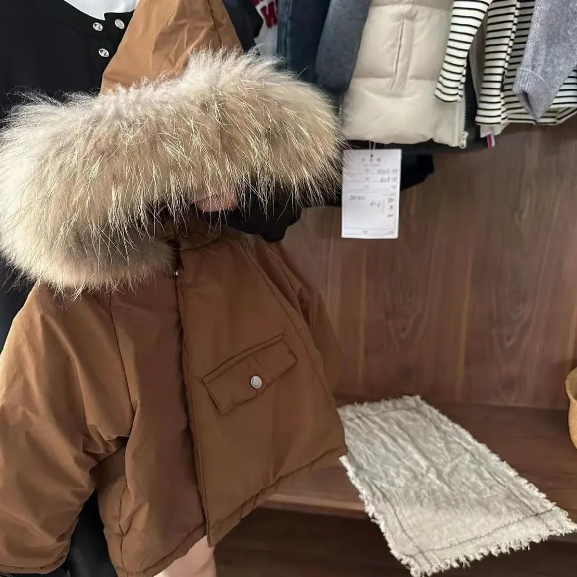 Coat Children Cotton Clothes Winter New Boys Girls Fur Collar Hooded Tops Baby Personality Cotton Loose 2024 Warm Simple
Coat Children Cotton Clothes Winter New Boys Girls Fur Collar Hooded Tops Baby Personality Cotton Loose 2024 Warm Simple
