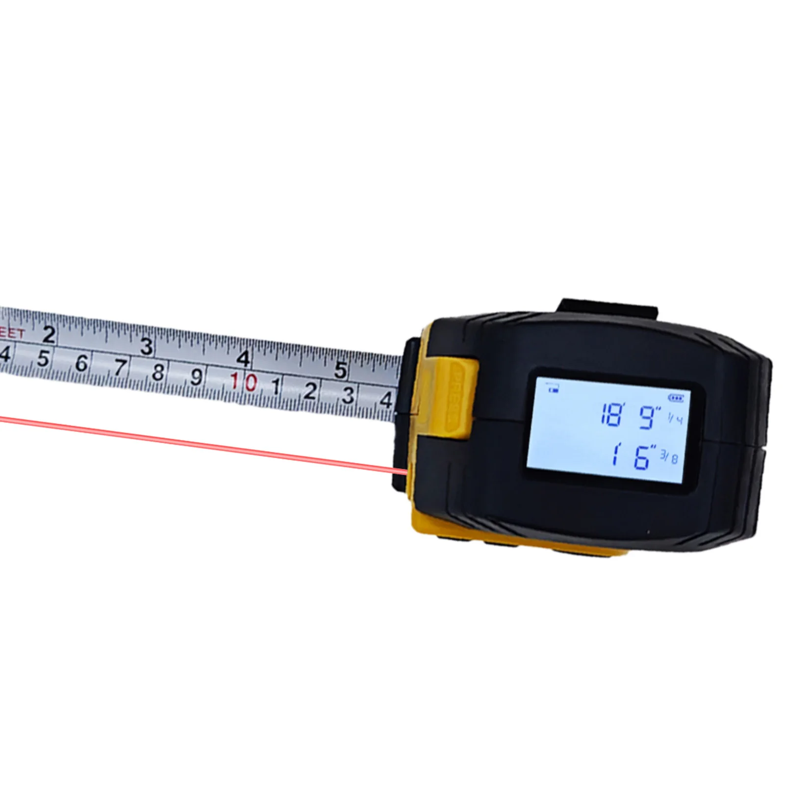 Laser Measuring Tape,Rechargeable,LCD Display,Units Switchable For Design & Building Laser Rangefinder Laser Tape Measure
Laser Measuring Tape,Rechargeable,LCD Display,Units Switchable For Design & Building Laser Rangefinder Laser Tape Measure