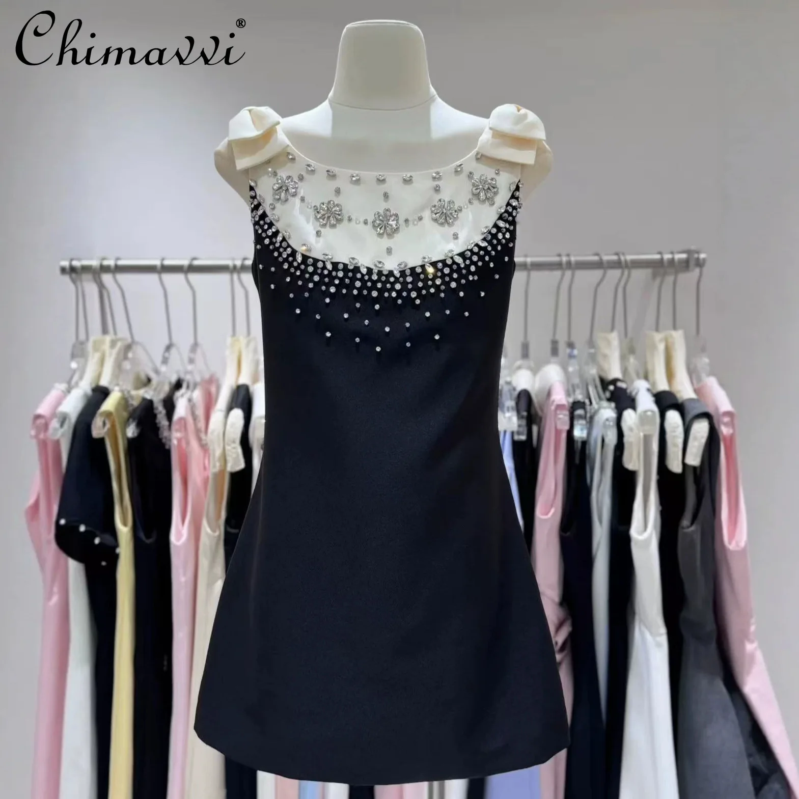 2026 Summer New French Style Beaded Dress Elegant Girl Slimming A-line Mini Dress Fashion Cute Bow Party Women Dresses
2026 Summer New French Style Beaded Dress Elegant Girl Slimming A-line Mini Dress Fashion Cute Bow Party Women Dresses