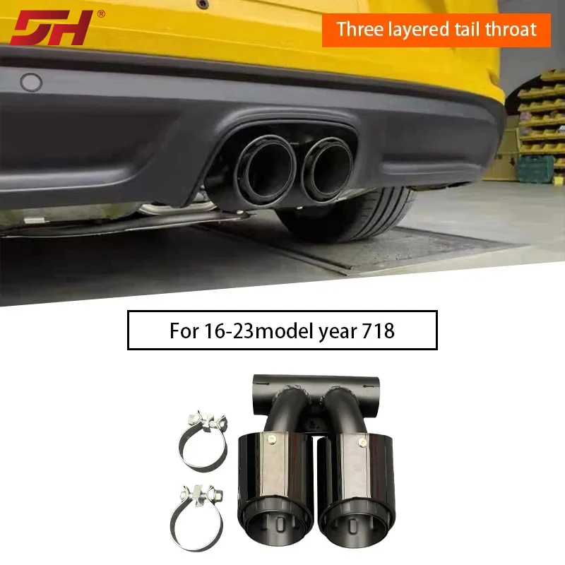 Для Porsche Cayman 718 Boxster модифицированный глушитель с двойной выхлопной трубой из нержавеющей стали 2016-2023
Для Porsche Cayman 718 Boxster модифицированный глушитель с двойной выхлопной трубой из нержавеющей стали 2016-2023