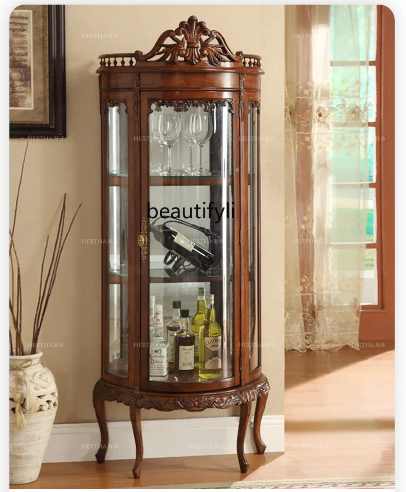 ss7304 French Classical Semicircle Wine Cabinet Solid Wood Carved Storage Sideboard Cabinet High-End Furniture
ss7304 French Classical Semicircle Wine Cabinet Solid Wood Carved Storage Sideboard Cabinet High-End Furniture