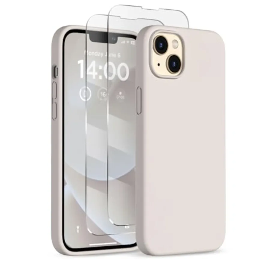 Designed for iPhone 14 Plus Case Silicone, with 2X Screen Protectors, Full Body Shockproof Protective Cover, Liquid Silicone Sl
Designed for iPhone 14 Plus Case Silicone, with 2X Screen Protectors, Full Body Shockproof Protective Cover, Liquid Silicone Sl