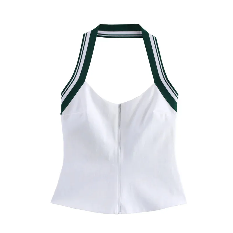Women's Ribbed Sleeveless Corset Top Summer 2025 Fashion Zipper Crop Backless Sexy Camisole for Ladies
Women's Ribbed Sleeveless Corset Top Summer 2025 Fashion Zipper Crop Backless Sexy Camisole for Ladies