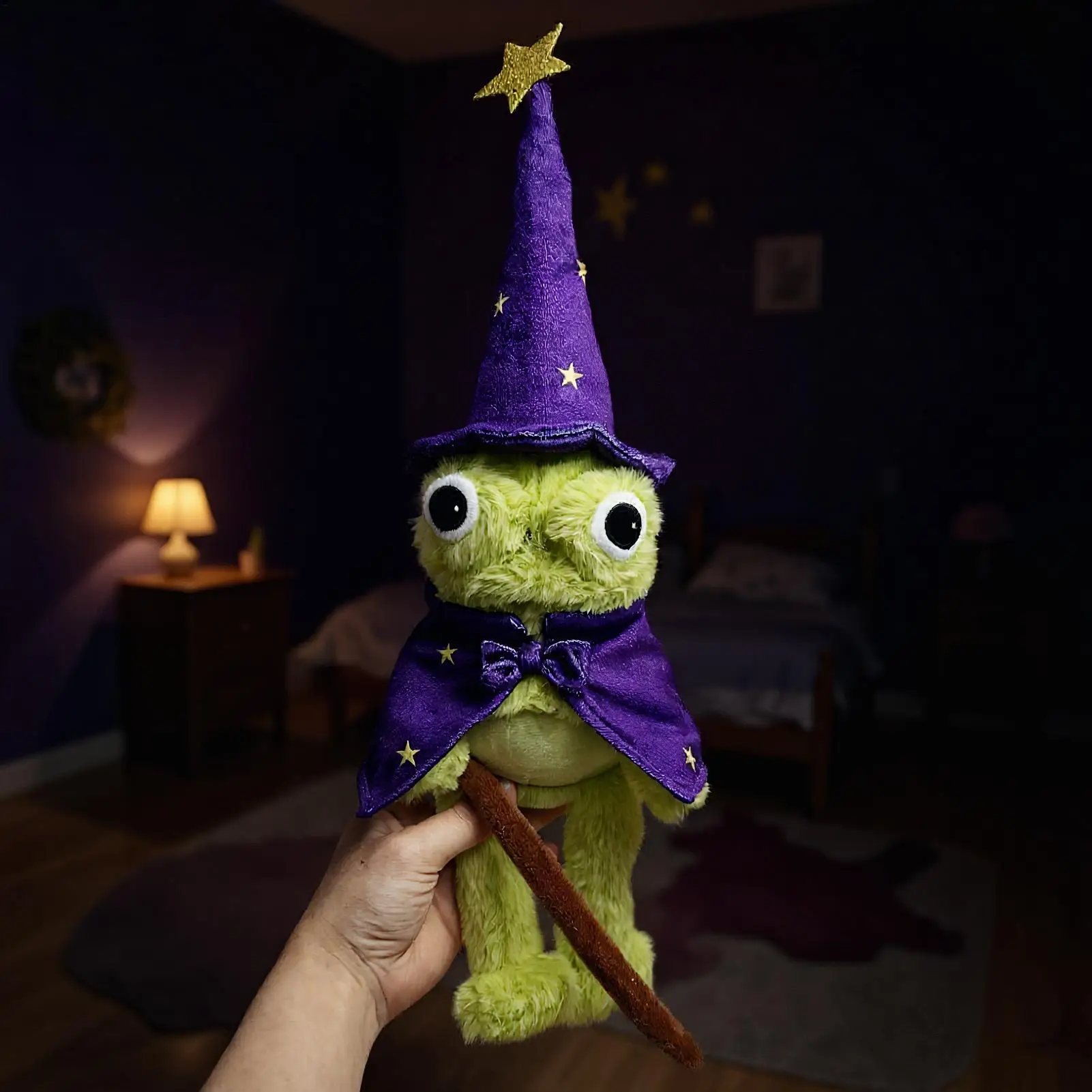 For Moonlight Manor Frog Wizard Frog Stuffed Animal Garden Small Frog Plush With Cloak Soft Collectible Pillow Toy For Christmas
For Moonlight Manor Frog Wizard Frog Stuffed Animal Garden Small Frog Plush With Cloak Soft Collectible Pillow Toy For Christmas