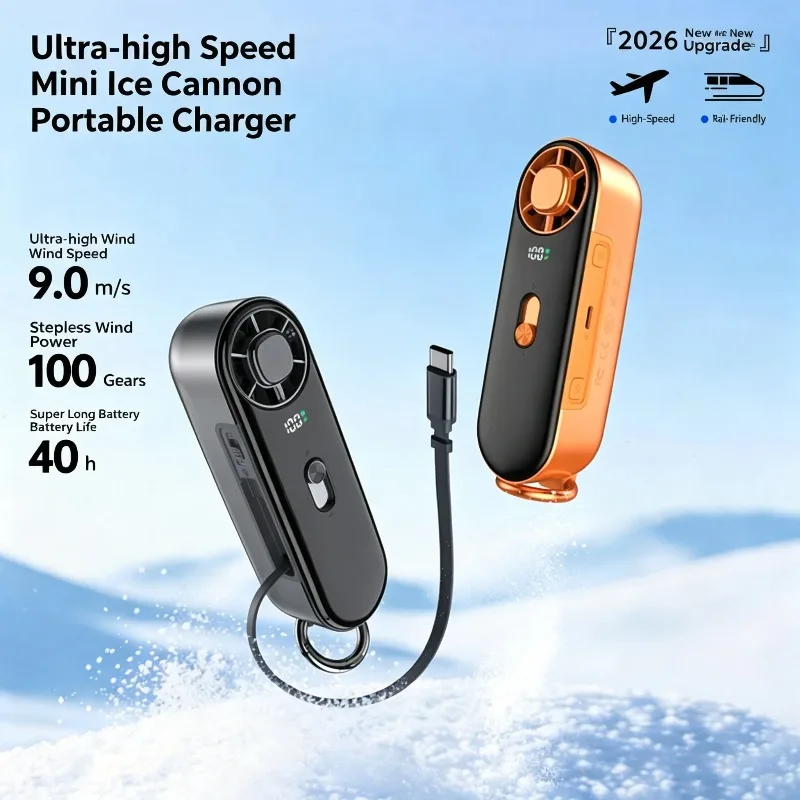 Handheld Fan High-Speed Icy Sensation Instant Cooling Digital Display USB Rechargeable For Outdoor Travel Office Summer Cooler
Handheld Fan High-Speed Icy Sensation Instant Cooling Digital Display USB Rechargeable For Outdoor Travel Office Summer Cooler