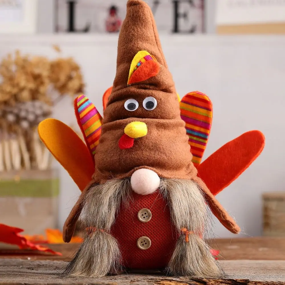 Turkey Shape 1 pcs Kid Gift with Lights Faceless Doll Turkey Doll Thanksgiving Decor Rudolph Doll Gnome Ornaments
Turkey Shape 1 pcs Kid Gift with Lights Faceless Doll Turkey Doll Thanksgiving Decor Rudolph Doll Gnome Ornaments