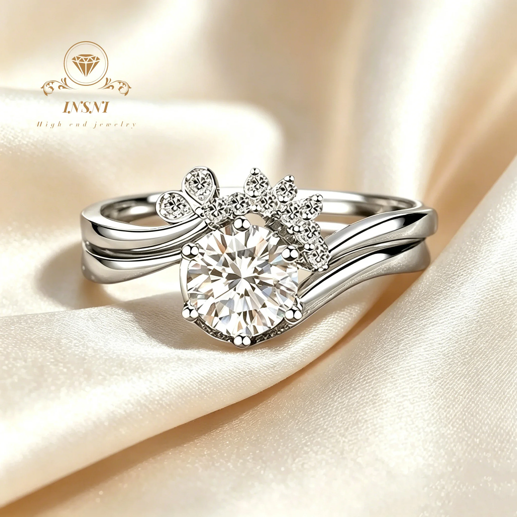 0.8 Ct S925 Silver Double Band Moissanite Ring Set Platinum Plated Bohemian Vintage Style Certified Free Gift For Women Jewelry
0.8 Ct S925 Silver Double Band Moissanite Ring Set Platinum Plated Bohemian Vintage Style Certified Free Gift For Women Jewelry