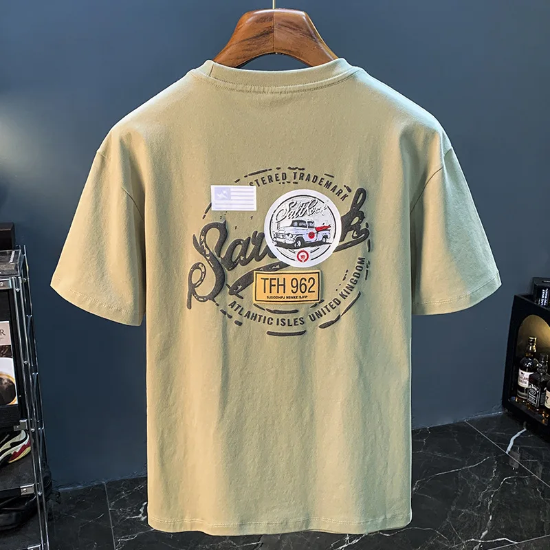 Summer high-end short sleevetmen's T-shirt 2024 new fashionable printed loose fashion versatile stretch top
Summer high-end short sleevetmen's T-shirt 2024 new fashionable printed loose fashion versatile stretch top