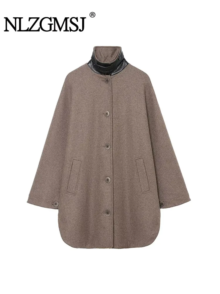 NLGZMSJ Women's Loose Overcoat 2025 Autumn Winter Warm Woolen Coat Long Sleeve Jacket Female Outerwear Y2K
NLGZMSJ Women's Loose Overcoat 2025 Autumn Winter Warm Woolen Coat Long Sleeve Jacket Female Outerwear Y2K