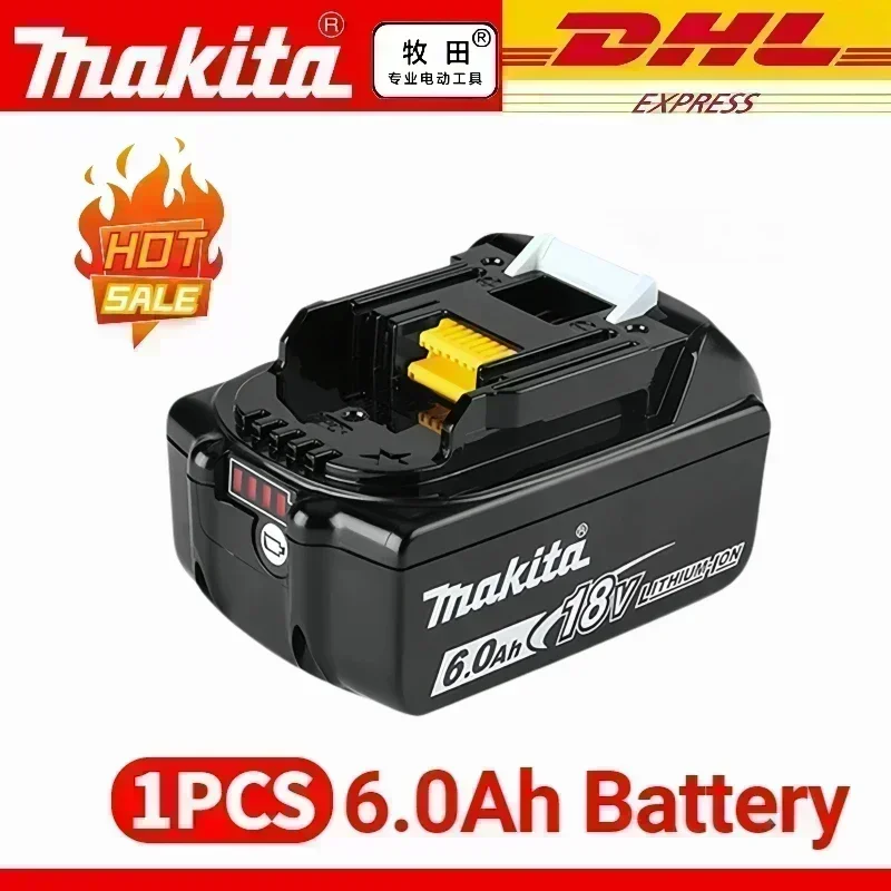 Makita 18V Battery 6Ah 18650 Lithium Ion Replacement BL1860B BL1860 BL1850 Rechargeable Power Tool Battery DDF486 DF488
Makita 18V Battery 6Ah 18650 Lithium Ion Replacement BL1860B BL1860 BL1850 Rechargeable Power Tool Battery DDF486 DF488