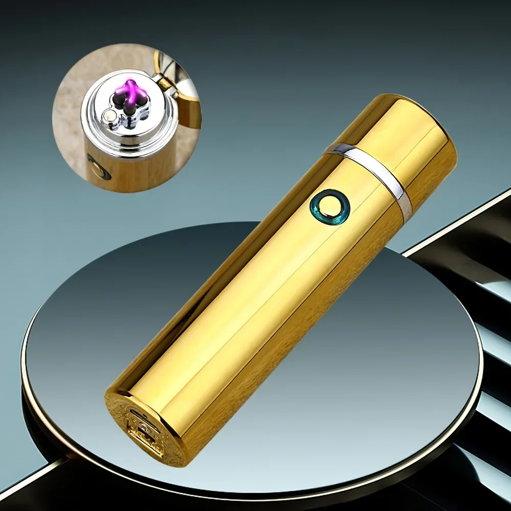 Anti-leakage LED Light Metal Double Arc USB Electric Rechargeable Lighter Kitchen Cigar Self-defense Men's Gift
Anti-leakage LED Light Metal Double Arc USB Electric Rechargeable Lighter Kitchen Cigar Self-defense Men's Gift