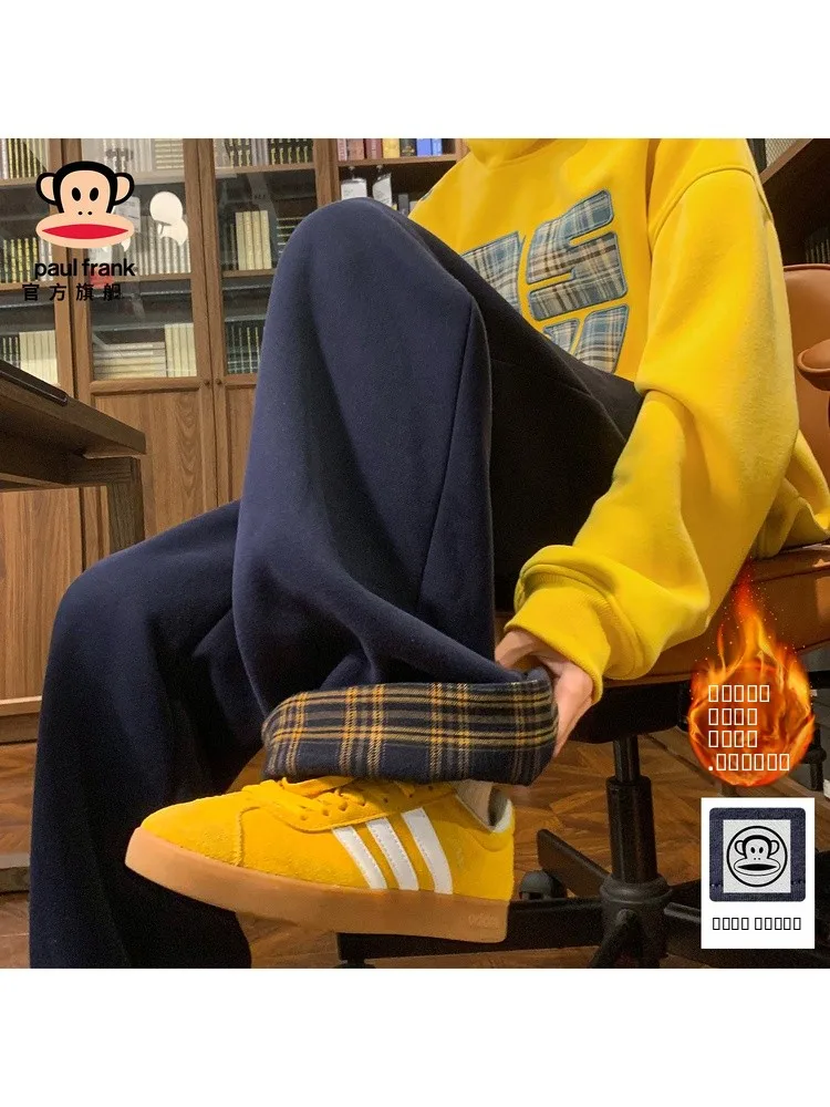 Мужские повседневные брюки Paul Frank с лоскутным узором, на флисовой подкладке, свободного кроя, широкие штанины, в американском стиле, в клетку, весна-осень
Мужские повседневные брюки Paul Frank с лоскутным узором, на флисовой подкладке, свободного кроя, широкие штанины, в американском стиле, в клетку, весна-осень