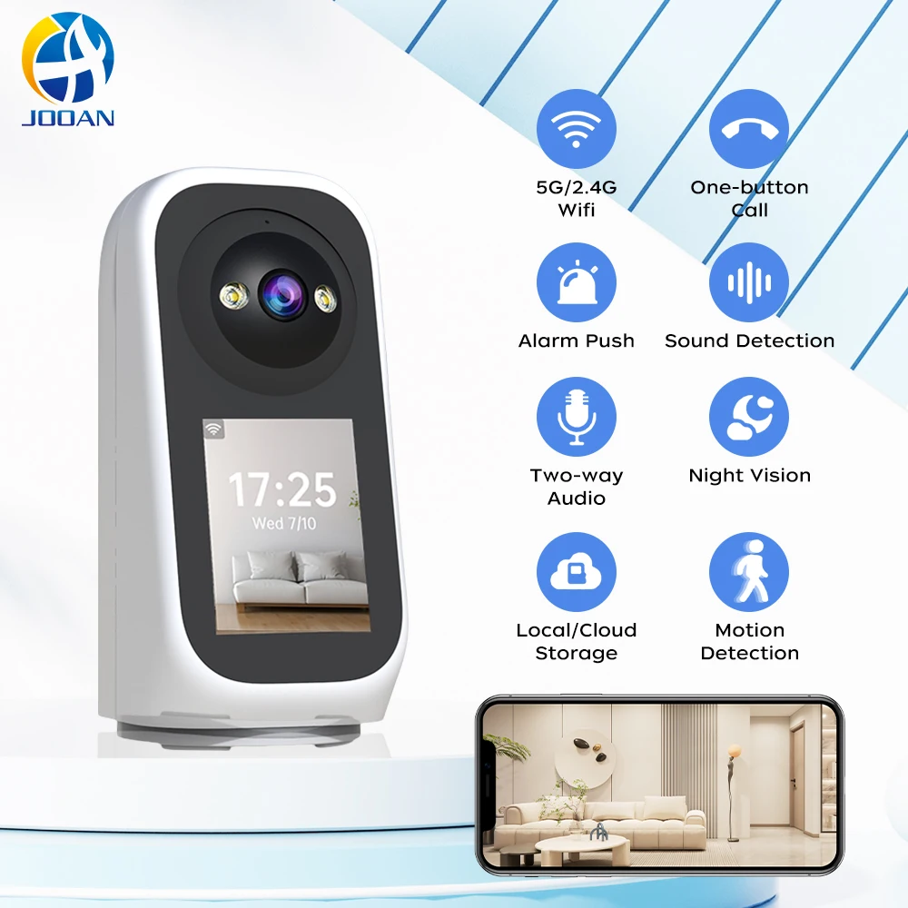 Jooan 3 МП IP-камера для помещений с видеозвонком, LED-экраном, обнаружением звука плача ребенка, AI-отслеживанием, домашний видеоняня
Jooan 3 МП IP-камера для помещений с видеозвонком, LED-экраном, обнаружением звука плача ребенка, AI-отслеживанием, домашний видеоняня