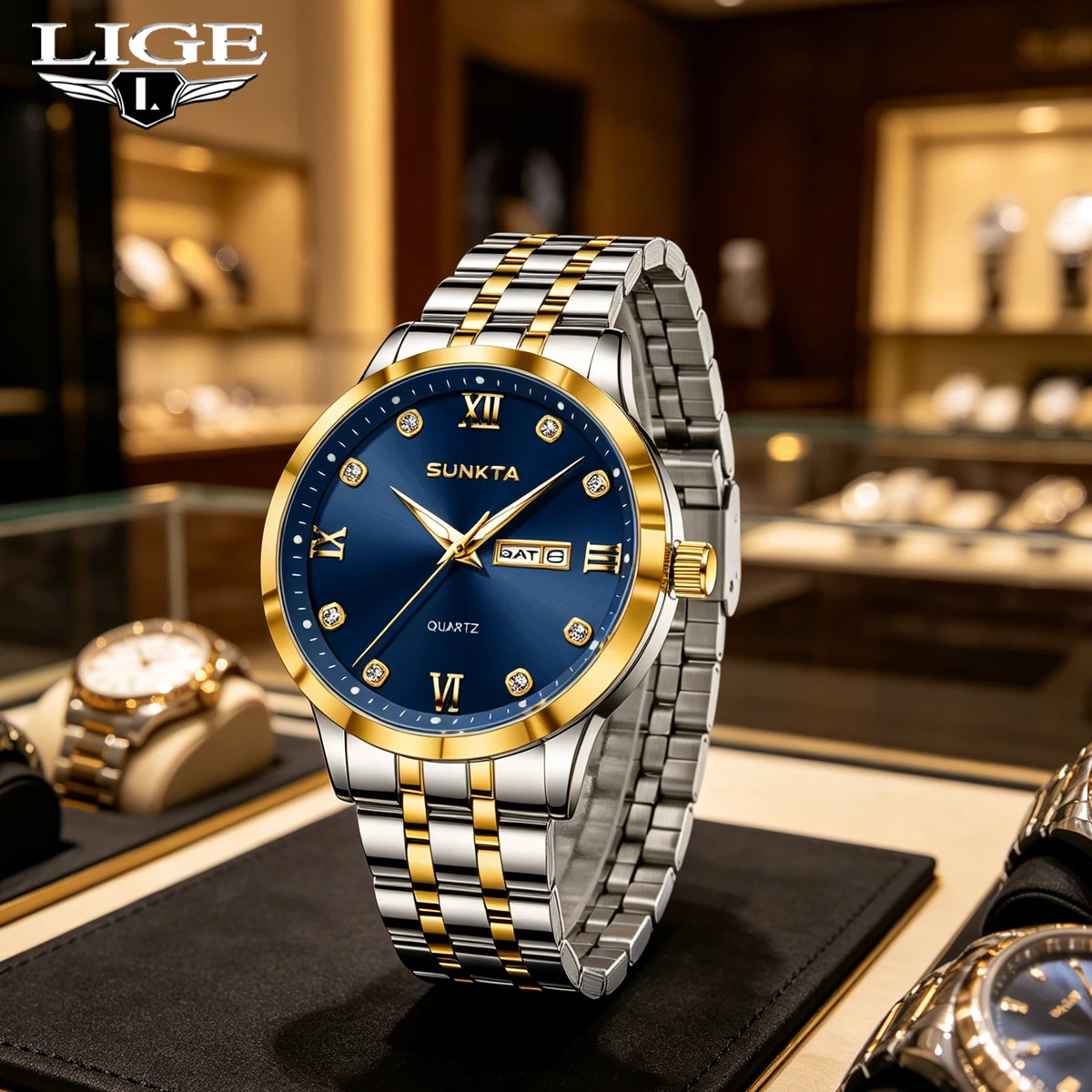 LIGE Luxury Men Watches Business Top Brand Man Wristwatch Waterproof Luminous Date Week Quartz Men's Watch High Quality+Box
LIGE Luxury Men Watches Business Top Brand Man Wristwatch Waterproof Luminous Date Week Quartz Men's Watch High Quality+Box