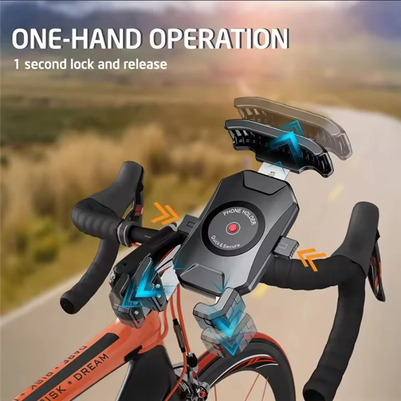 New Arrival Aluminium Motorcycle Phone Holder Anti-Theft Metal Bike Cellphone Mount With 15W Wireless & USB C 20W Fast Charge
New Arrival Aluminium Motorcycle Phone Holder Anti-Theft Metal Bike Cellphone Mount With 15W Wireless & USB C 20W Fast Charge