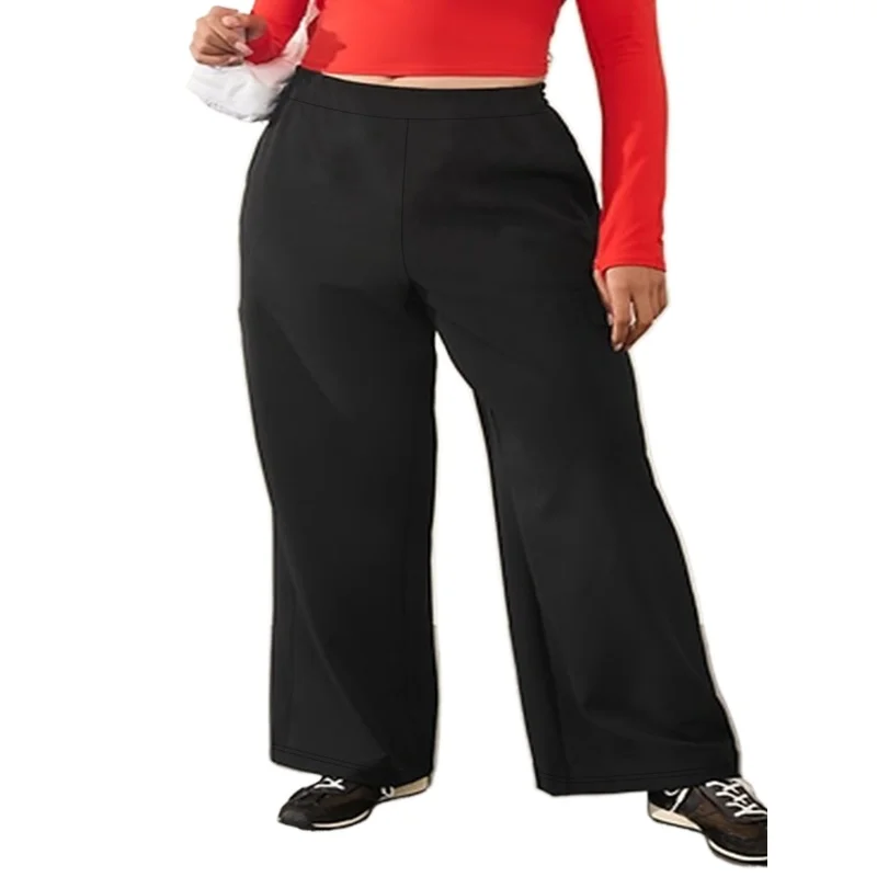 Elastic Waist Plus Size Wide Leg Pants With Side Pockets 2026
Elastic Waist Plus Size Wide Leg Pants With Side Pockets 2026