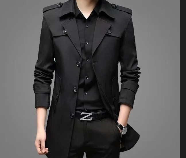 Trench Coats Double Collar Mens Darkwear Denim Black Oversized Gothic Streetwear Spring Vampire-Style Irregular Splicing Silver
Trench Coats Double Collar Mens Darkwear Denim Black Oversized Gothic Streetwear Spring Vampire-Style Irregular Splicing Silver