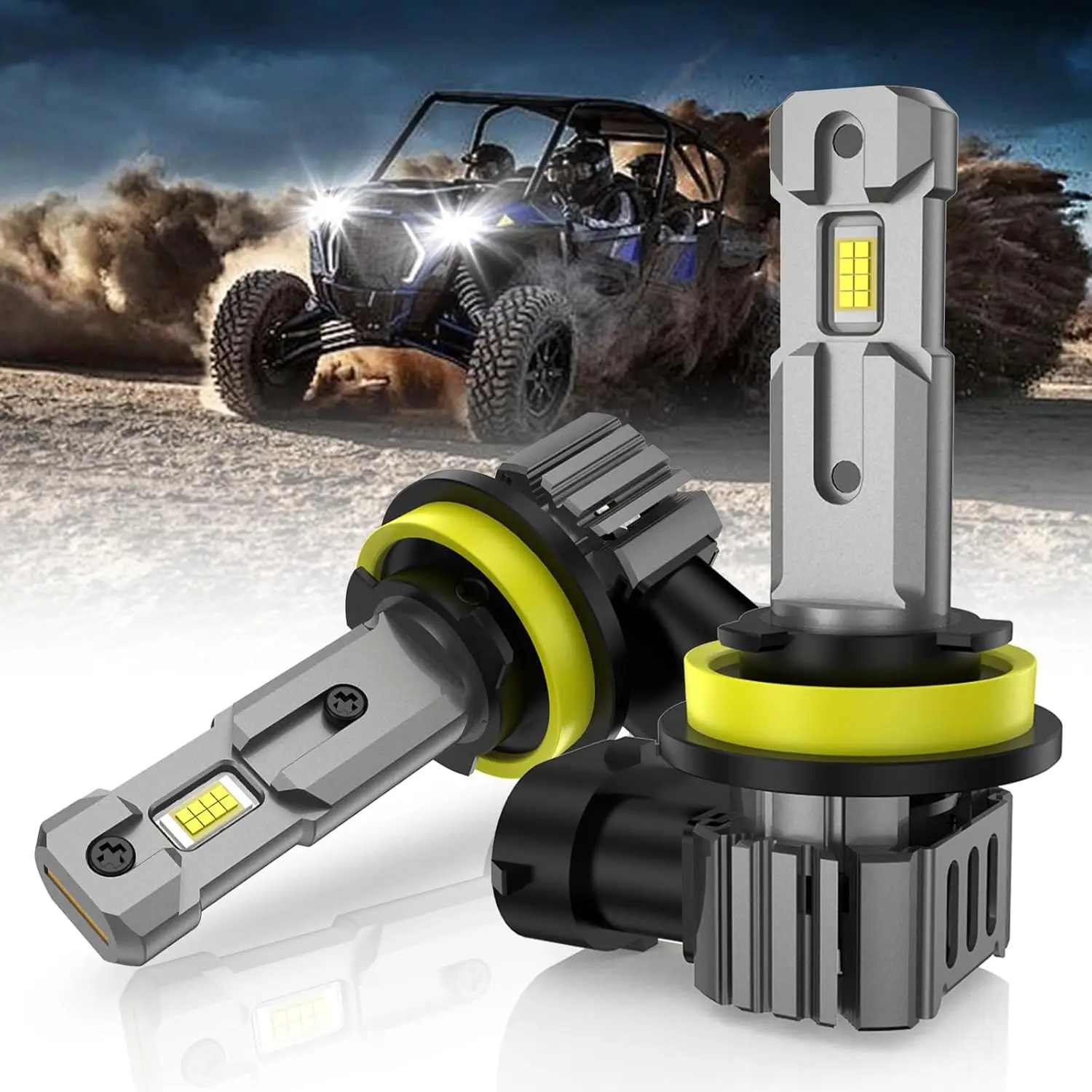9006/HB4 Bulbs, 500% Brighter 6500K Cool White 16000LM Lights 9006 Fog Light Bulbs, Mini Size IP68 Waterproof Plug and Play, Pac
9006/HB4 Bulbs, 500% Brighter 6500K Cool White 16000LM Lights 9006 Fog Light Bulbs, Mini Size IP68 Waterproof Plug and Play, Pac