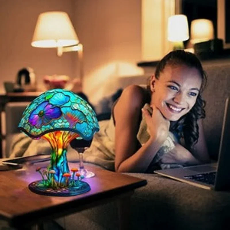 Dropshopping home decoration colorful Mushroom table lamp desktop Creative canvas ornaments lamp
Dropshopping home decoration colorful Mushroom table lamp desktop Creative canvas ornaments lamp