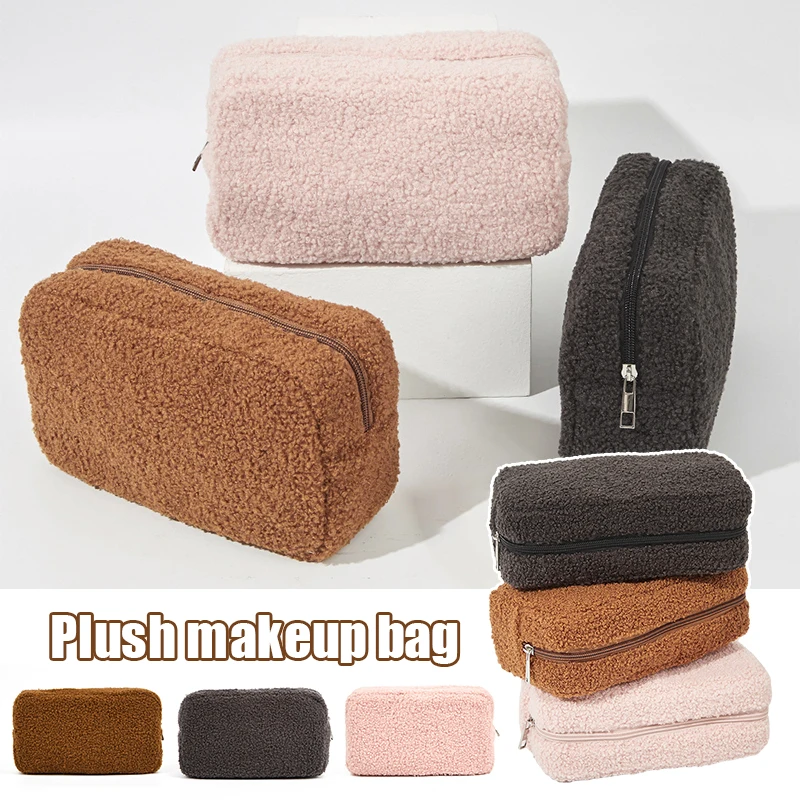 Lambswool Small Cosmetic Bag Cute Plush Makeup Organizer Pouch Kawaii Pencil Case Bags Travel Coin Purse Storage Hand Bags
Lambswool Small Cosmetic Bag Cute Plush Makeup Organizer Pouch Kawaii Pencil Case Bags Travel Coin Purse Storage Hand Bags
