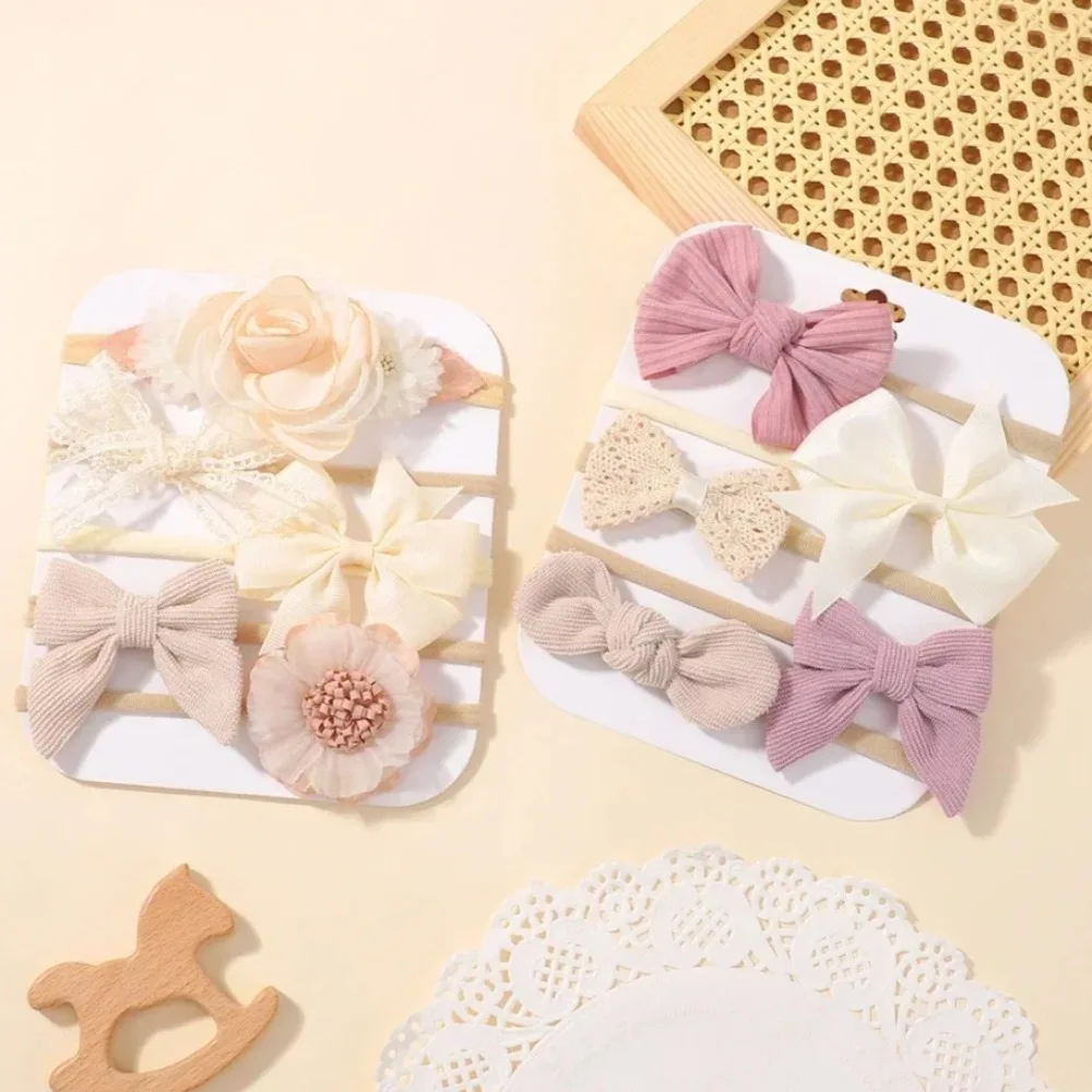 RAINBOW BOWS 5Pcs Baby Flower Lace Bow Headband Elastic Nylon Newborn Head Band for Infant Toddler Soft Hair Accessories Set
RAINBOW BOWS 5Pcs Baby Flower Lace Bow Headband Elastic Nylon Newborn Head Band for Infant Toddler Soft Hair Accessories Set