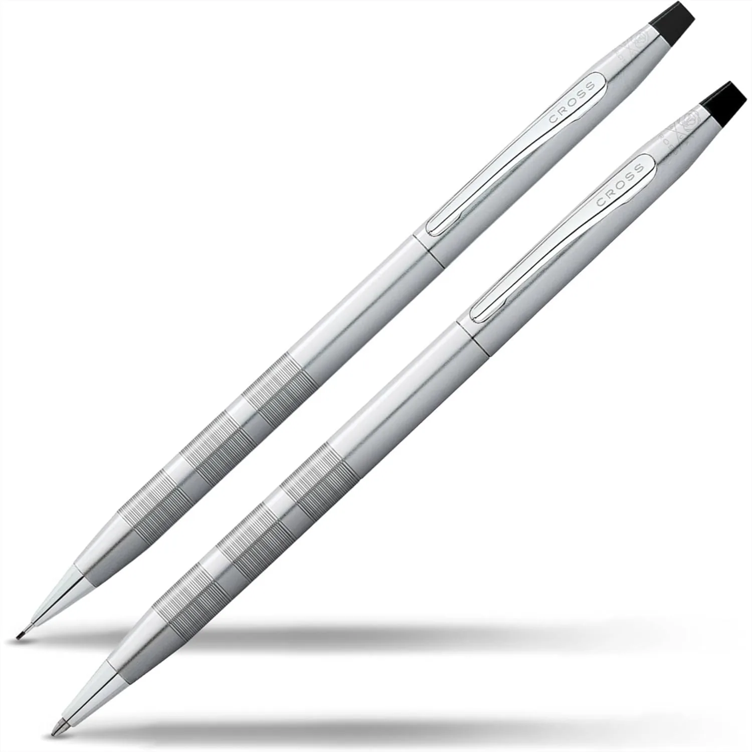 Refillable Pen & Pencil Gift Set, Medium Point Ballpoint Pen with Black Ink, Satin Chrome, Luxury Gift Box for Graduation
Refillable Pen & Pencil Gift Set, Medium Point Ballpoint Pen with Black Ink, Satin Chrome, Luxury Gift Box for Graduation