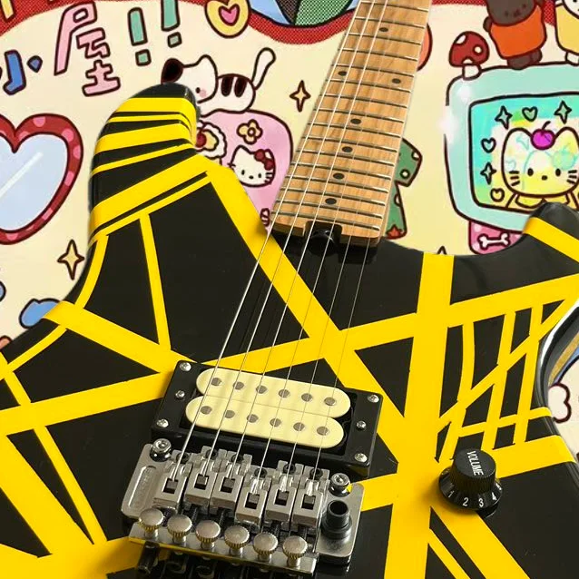 Electric guitar, factory customized made of maple and peach wood, line drawing, lowest price, free shipping in stock
Electric guitar, factory customized made of maple and peach wood, line drawing, lowest price, free shipping in stock