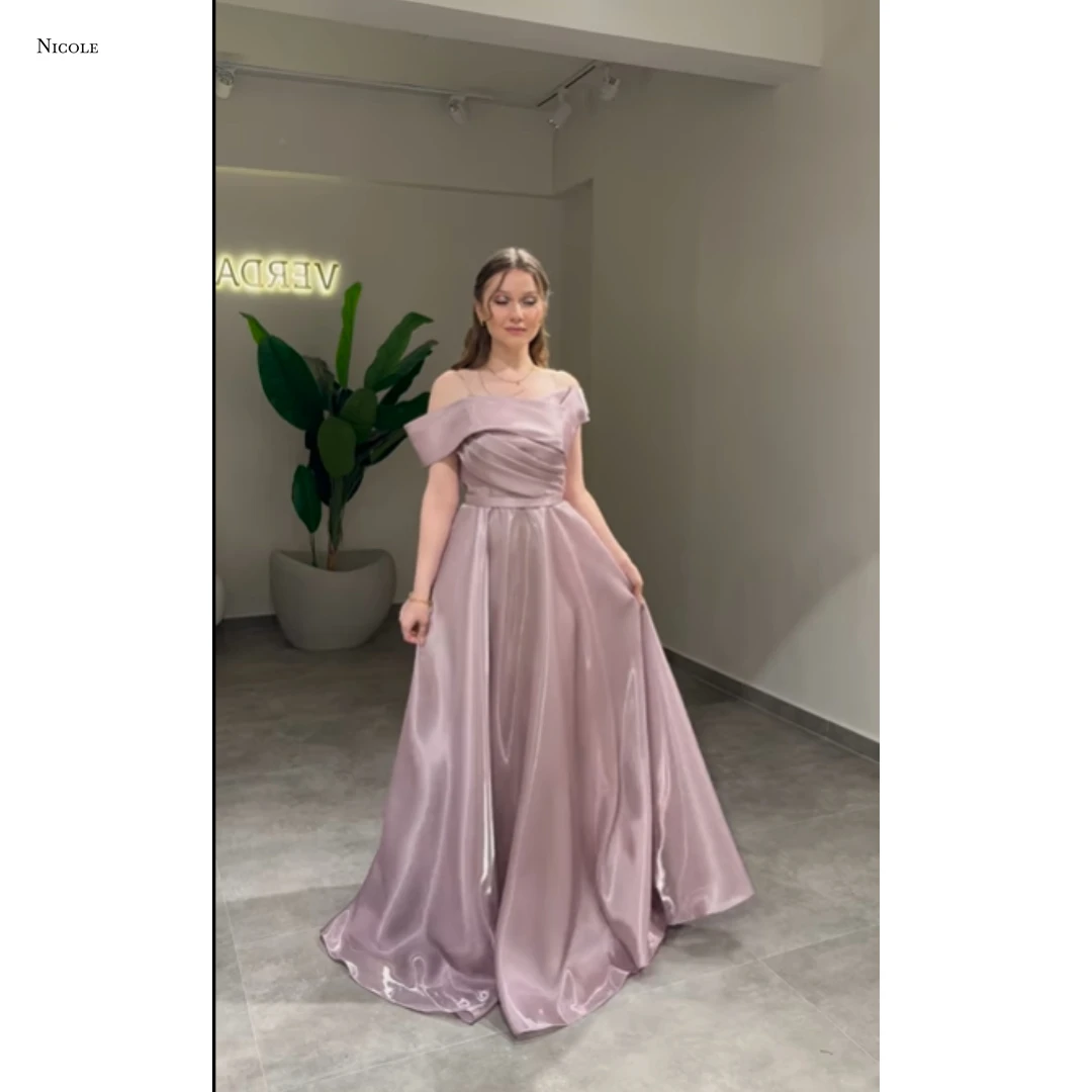 Nicole Candle Elegant Party Dresses for Wedding Woman Ceremony Dress Line A Women's Prom Dress 2025 Custom Made Satin Cloth Gala
Nicole Candle Elegant Party Dresses for Wedding Woman Ceremony Dress Line A Women's Prom Dress 2025 Custom Made Satin Cloth Gala