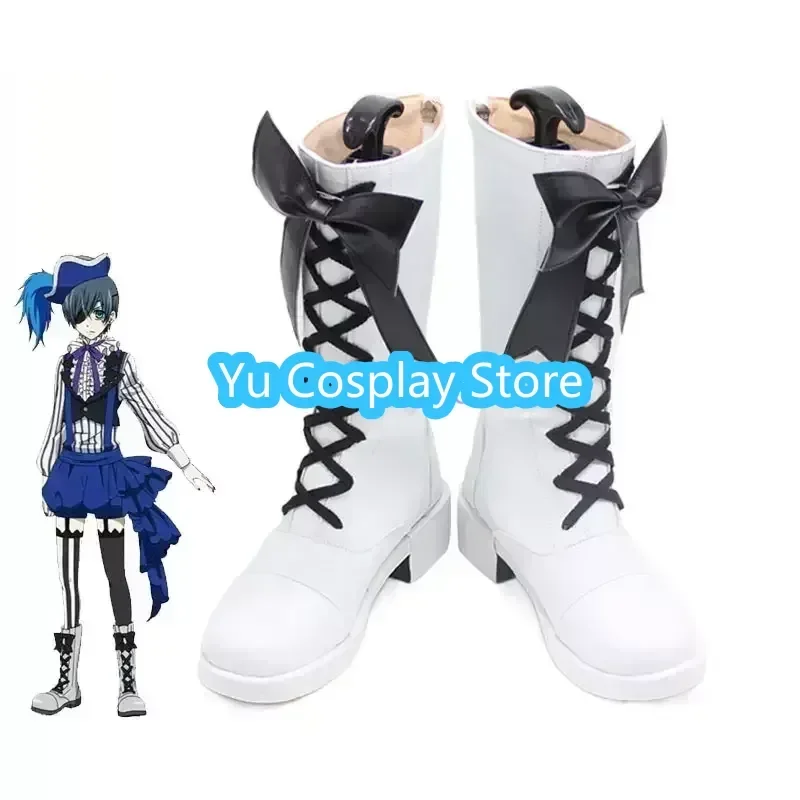 Yu-Cosplay Circus Troup Ciel Phantomhive обувь для косплея Хэллоуин карнавальные ботинки обувь из искусственной кожи черный дворецкий реквизит для косплея на заказ 
Yu-Cosplay Circus Troup Ciel Phantomhive обувь для косплея Хэллоуин карнавальные ботинки обувь из искусственной кожи черный дворецкий реквизит для косплея на заказ