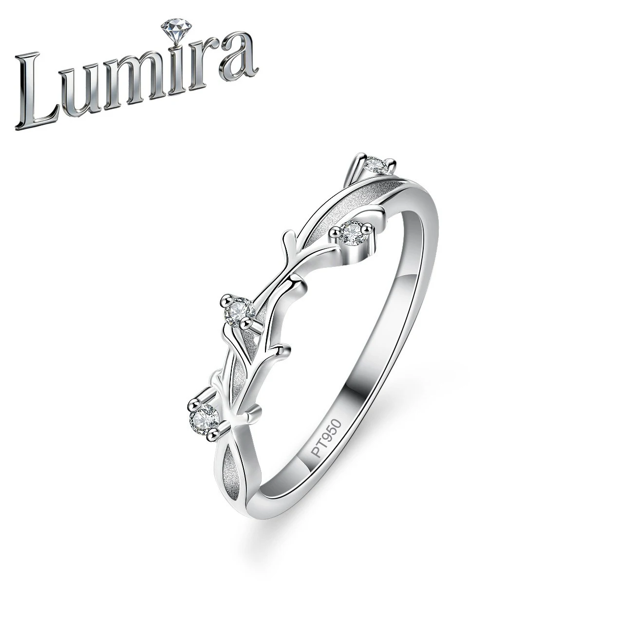 Lumira Platinum PT950 Flower Branch Crossed Moissanite Ring Women's Branch Cluster Engagement Ring
Lumira Platinum PT950 Flower Branch Crossed Moissanite Ring Women's Branch Cluster Engagement Ring