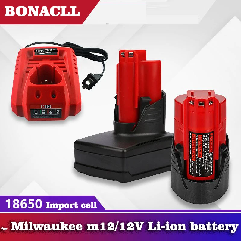 12 В для литиевой батареи Milwaukee m12, перезаряжаемой 48-11-2410 48-11-2420 48-11-2411 48-11-2401 48-11-2402 Аккумуляторные инструменты M-12
12 В для литиевой батареи Milwaukee m12, перезаряжаемой 48-11-2410 48-11-2420 48-11-2411 48-11-2401 48-11-2402 Аккумуляторные инструменты M-12