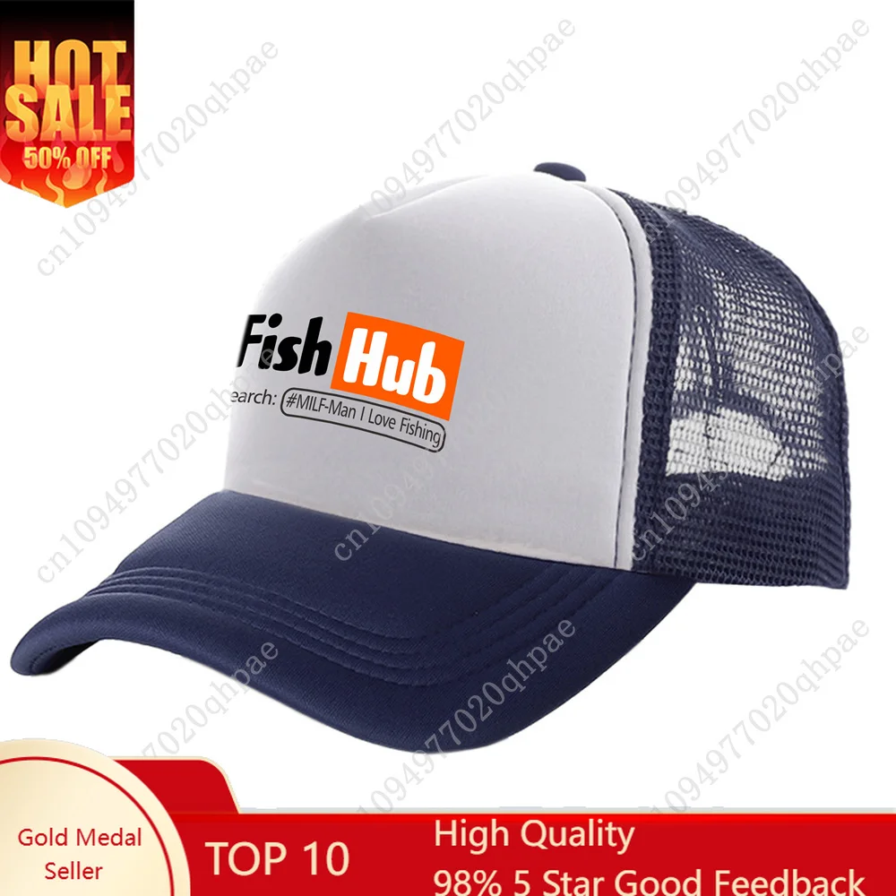 Fish Hub Trucker Cap Men Funny Fishing Hat Baseball Cap Cool Summer Unisex Mesh Net Caps MZ-499
Fish Hub Trucker Cap Men Funny Fishing Hat Baseball Cap Cool Summer Unisex Mesh Net Caps MZ-499