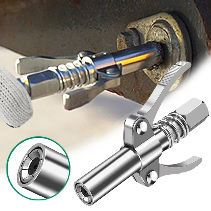 Grease Gun Coupler 10000 PSI NPTI/8 High Pressure Grease Nozzle Oil Pump Car Syringe Lubricant Tip Repair Accessories Lubricant
Grease Gun Coupler 10000 PSI NPTI/8 High Pressure Grease Nozzle Oil Pump Car Syringe Lubricant Tip Repair Accessories Lubricant