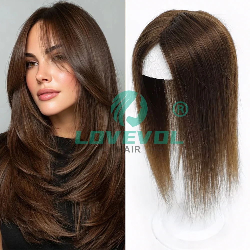 Lovevol 12*13cm Virgin Human Hair Toupee With Bangs Clips Hair for Women Hairpiece Clip In Base Skin Scalp For Thin Hair
Lovevol 12*13cm Virgin Human Hair Toupee With Bangs Clips Hair for Women Hairpiece Clip In Base Skin Scalp For Thin Hair