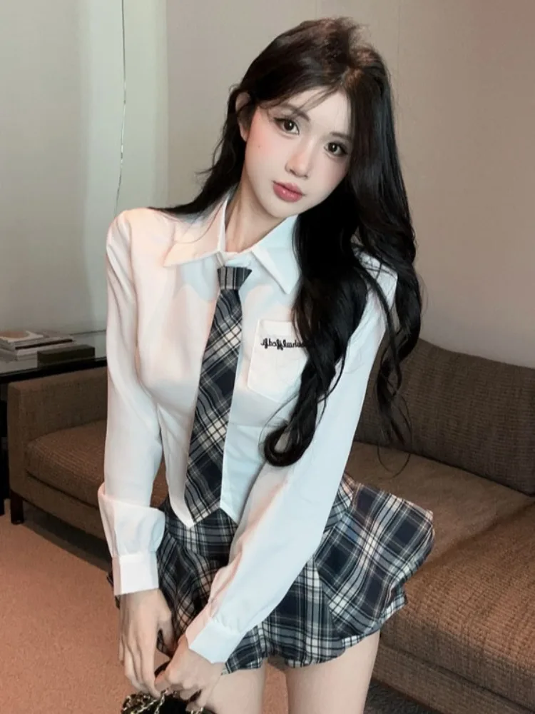 Sweet And Spicy School Uniform Style Jk Outfit Set Collar Long Sleeve Embroidered High Waist Slim Fit Puffy Short Skirt ...
Sweet And Spicy School Uniform Style Jk Outfit Set Collar Long Sleeve Embroidered High Waist Slim Fit Puffy Short Skirt ...