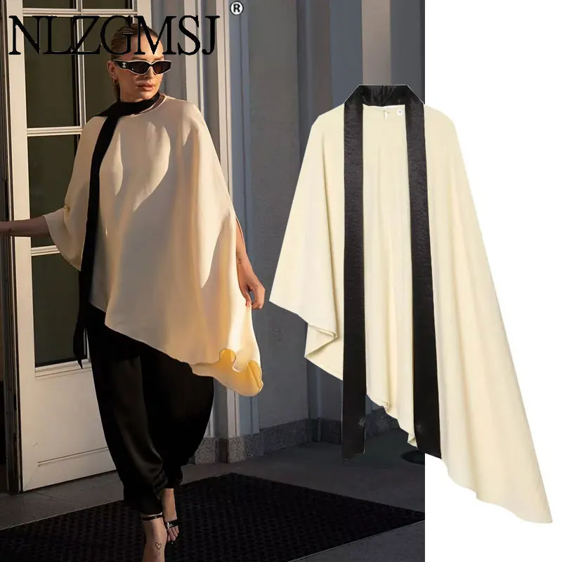 Nlzgmsj 2026 Elegant Women Asymmetric Hem Blouse With Long Scarf Decor Loose Casual Shirt For Daily Party Streetwear
Nlzgmsj 2026 Elegant Women Asymmetric Hem Blouse With Long Scarf Decor Loose Casual Shirt For Daily Party Streetwear