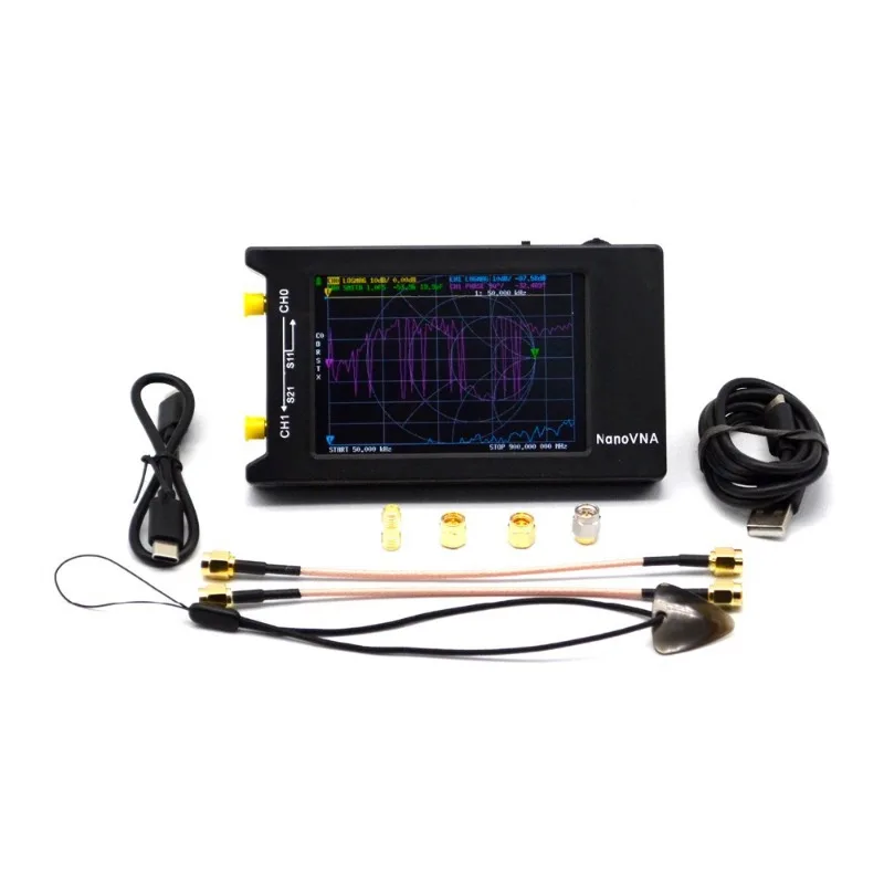 4 inch NanoVNA-H4 vector network analyzer, antenna analyzer, shortwave MF HF VHF UHF
4 inch NanoVNA-H4 vector network analyzer, antenna analyzer, shortwave MF HF VHF UHF