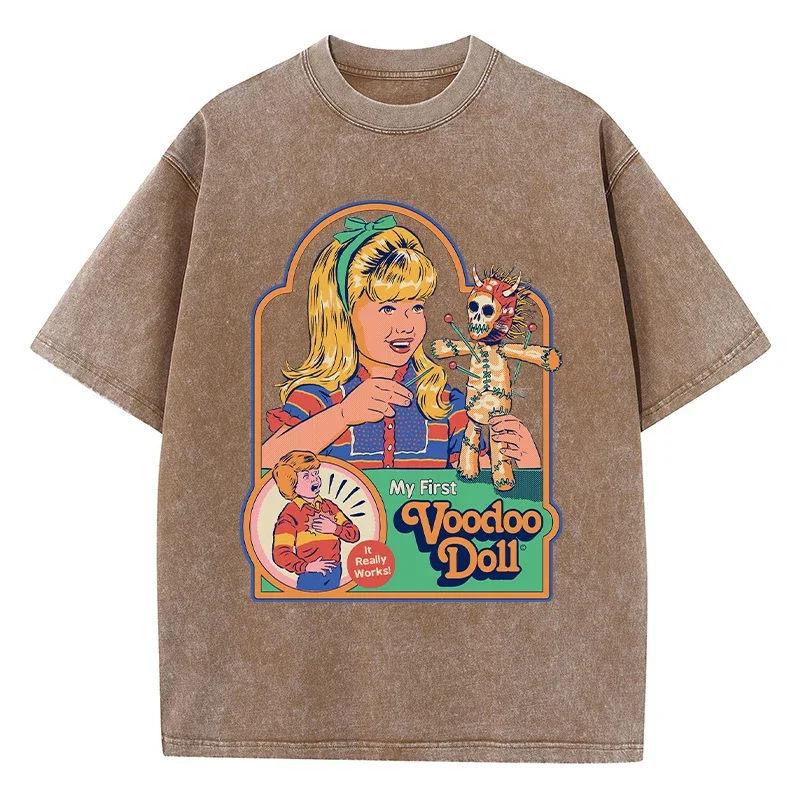 Voodoo Doll Print Women Distress T Shirt Summer Breathable Wash Tshirt Street Fashion Tees Clothing Casual Sport Cool T-Shirts
Voodoo Doll Print Women Distress T Shirt Summer Breathable Wash Tshirt Street Fashion Tees Clothing Casual Sport Cool T-Shirts